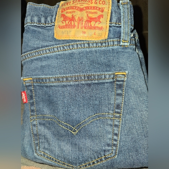 Levi’s 511 Slim Fit Jeans Men’s W32 L32 Medium Blue Denim - Picture 1 of 6
